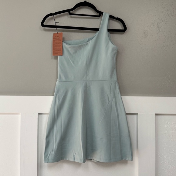 NWT Girlfriend Collective Glass Bianca One Shoulder Dress - Picture 5 of 10